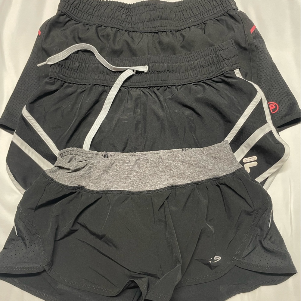 3 XS black workout/running shorts